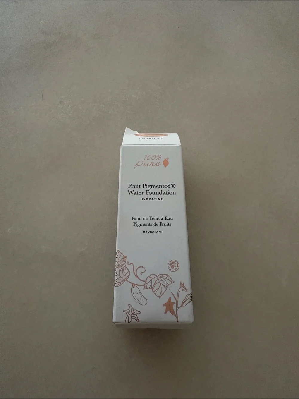 100% Pure Hydrating Fruit Pigmented Water Foundation - Neutral 2.0